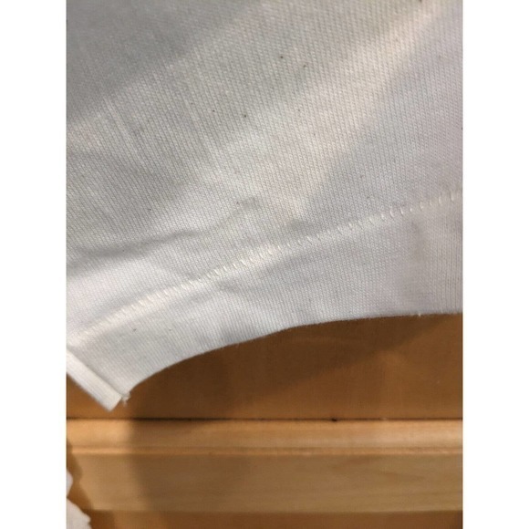 Vintage Hanes Beefy T Lifeline Siberian Tiger Graphic‎ T-Shirt Ivory~ Size Large - Picture 3 of 4